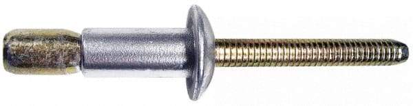 Marson - Protruding Head Stainless Steel Structural Blind Rivet - Stainless Steel Mandrel, 0.08" to 3/8" Grip, 0.53" Head Diam, 0.261" to 0.272" Hole Diam, 0.56" Length Under Head, 1/4" Body Diam - Benchmark Tooling