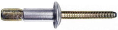 Marson - Protruding Head Stainless Steel Structural Blind Rivet - Stainless Steel Mandrel, 0.08" to 3/8" Grip, 0.53" Head Diam, 0.261" to 0.272" Hole Diam, 0.56" Length Under Head, 1/4" Body Diam - Benchmark Tooling