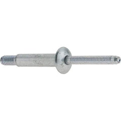 Marson - Protruding Head Steel Structural Blind Rivet - Steel Mandrel, 5/8" to 7/8" Grip, 0.49 to 0.53" Head Diam, 0.261" to 0.272" Hole Diam, 1/4" Body Diam - Benchmark Tooling