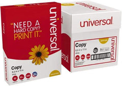 UNIVERSAL - 8-1/2" x 11" White Copy Paper - Use with Laser Printers, Copiers, Plain Paper Fax Machines - Benchmark Tooling