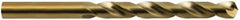 Hertel - 1/2" 135° Cobalt Jobber Drill - Oxide/Gold Finish, Spiral Flute, 6" OAL - Benchmark Tooling