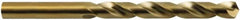Hertel - 10.5mm 135° Cobalt Jobber Drill - Oxide/Gold Finish, Spiral Flute, 133mm OAL, Split Point - Benchmark Tooling