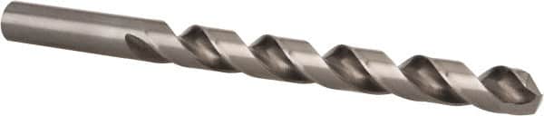 Hertel - 3/8" 135° Cobalt Jobber Drill - Bright Finish, Spiral Flute, 5" OAL, Split Point - Benchmark Tooling