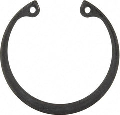 Rotor Clip - 0.062" Thick, Phosphate Finish, Steel Snap Internal Retaining Ring - 0.068" Groove Width, 0.05" Groove Depth, 1.725" Groove Diam, Grade 1060-1090 - Benchmark Tooling