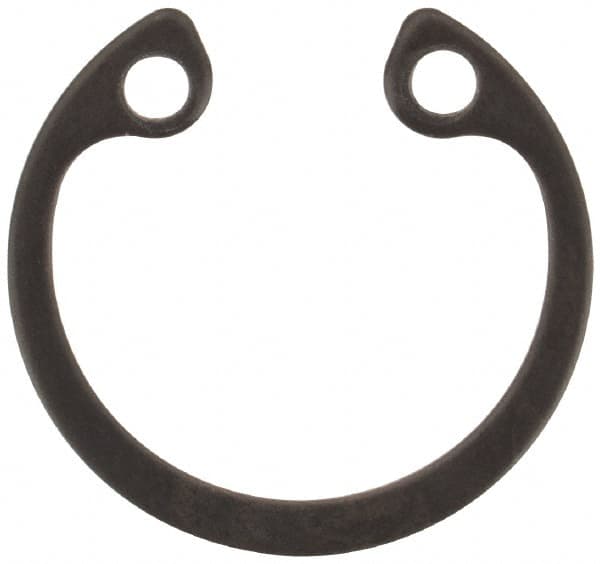 Rotor Clip - 0.025" Thick, Phosphate Finish, Steel Snap Internal Retaining Ring - 0.029" Groove Width, 0.011" Groove Depth, 0.397" Groove Diam, Grade 1060-1090 - Benchmark Tooling