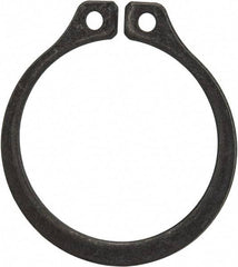 Rotor Clip - 1" Groove Diam, 1-1/16" Shaft Diam, Phosphate Steel, Snap External Retaining Rings - 0.056" Groove Width, 0.032" Groove Depth, 0.05" Ring Thickness, Grade 1060-1090 - Benchmark Tooling