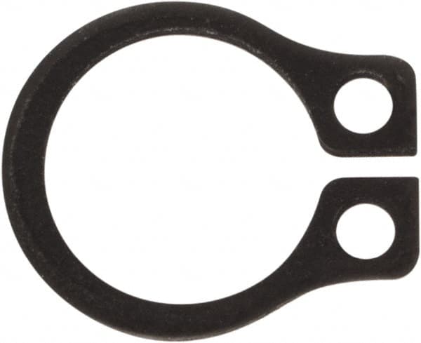 Rotor Clip - 0.23" Groove Diam, 1/4" Shaft Diam, Phosphate Steel, Snap External Retaining Rings - 0.029" Groove Width, 0.01" Groove Depth, 0.025" Ring Thickness, Grade 1060-1090 - Benchmark Tooling