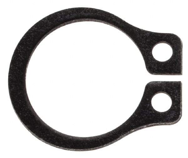 Rotor Clip - 0.29" Groove Diam, 5/16" Shaft Diam, Phosphate Steel, Snap External Retaining Rings - 0.029" Groove Width, 0.011" Groove Depth, 0.025" Ring Thickness, Grade 1060-1090 - Benchmark Tooling