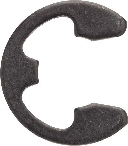 Rotor Clip - 0.396" Groove Diam, 1/2" Shaft Diam, Phosphate Steel, E Style External Retaining Rings - 0.046" Groove Width, 0.052" Groove Depth, 0.042" Ring Thickness, Grade 1060-1090 - Benchmark Tooling