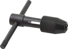 Cle-Line - 1/16 to 1/4" Tap Capacity, T Handle Tap Wrench - 2-3/4" Overall Length - Exact Industrial Supply