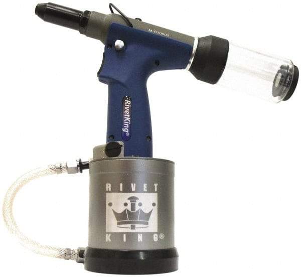 RivetKing - 3/16" Capacity, Air Riveter - 0.787" Long Stroke, 20" Inlet - Benchmark Tooling