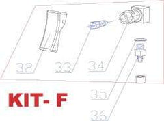 RivetKing - 3 to 6" Trigger Kit for Rivet Tool - Includes Trigger Valve, On/Off Base, O-Ring - Benchmark Tooling