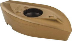 Seco - 218.20160 ME08 Grade F40M Carbide Milling Insert - TiAlN/TiN Finish, 0.252" Thick, 0.63" Corner Radius - Benchmark Tooling