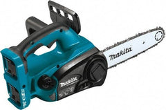 Makita - 36 Volt, 1650 Ft/min, Battery Powered Chainsaw - 12" Guide Bar Length, 3/8" Chain Pitch - Benchmark Tooling