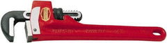 Ridgid - 10" Steel Straight Pipe Wrench - 1-1/2" Pipe Capacity - Benchmark Tooling