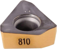 Iscar - HM390 TKCT0703 TR Grade IC810 Carbide Milling Insert - AlTiN/TiN Finish, 0.124" Thick, 0.228" Inscribed Circle, 0.51mm Corner Radius - Benchmark Tooling