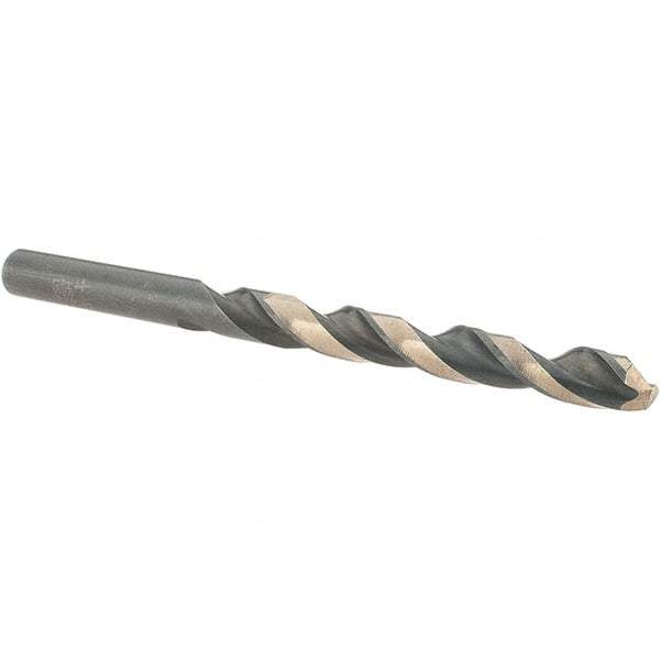 Value Collection - 1/4" 135° High Speed Steel Jobber Drill - Oxide/Gold Finish, Right Hand Cut, Spiral Flute, Straight Shank, 4" OAL, Split Point - Benchmark Tooling