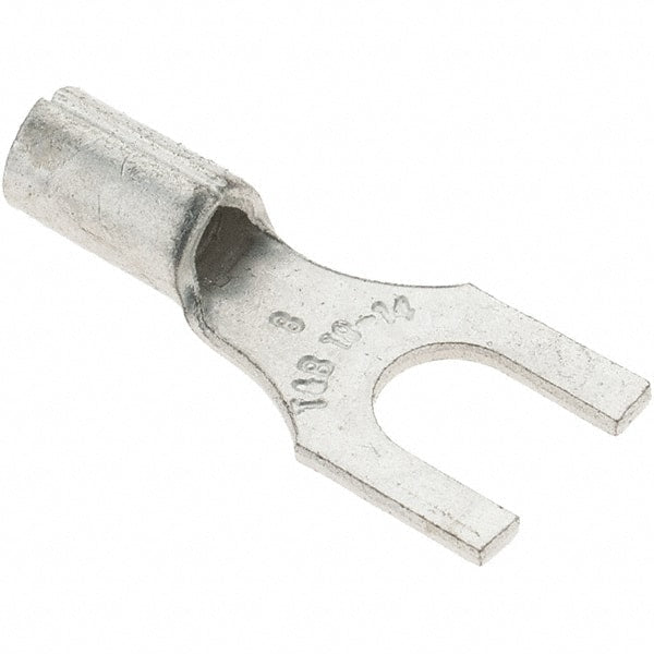 Value Collection - #8 Stud, 18 to 14 AWG Compatible, Noninsulated, Crimp Connection, Standard Fork Terminal - Benchmark Tooling