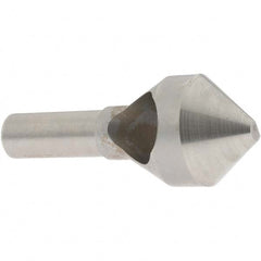 Value Collection - 1-1/8" Head Diam, 1/2" Shank Diam, 0 Flute 82° High Speed Steel Countersink - Benchmark Tooling