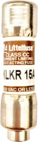 Value Collection - 600 VAC, 15 Amp, Fast-Acting Semiconductor/High Speed Fuse - 1-1/2" OAL, 200 (RMS Symmetrical) kA Rating, 13/32" Diam - Benchmark Tooling