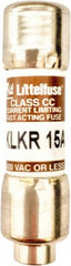 Value Collection - 600 VAC, 15 Amp, Fast-Acting Semiconductor/High Speed Fuse - 1-1/2" OAL, 200 (RMS Symmetrical) kA Rating, 13/32" Diam - Benchmark Tooling