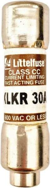 Value Collection - 600 VAC, 30 Amp, Fast-Acting Semiconductor/High Speed Fuse - 1-1/2" OAL, 200 (RMS Symmetrical) kA Rating, 13/32" Diam - Benchmark Tooling