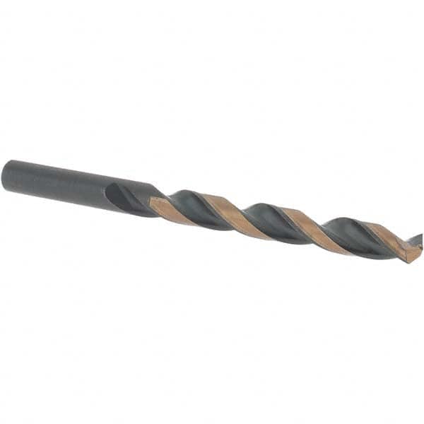 Value Collection - 11/32" 135° High Speed Steel Jobber Drill - Oxide/Gold Finish, Right Hand Cut, Spiral Flute, Straight Shank, 4-3/4" OAL, Split Point - Benchmark Tooling