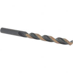 Value Collection - 11/32" 135° High Speed Steel Jobber Drill - Oxide/Gold Finish, Right Hand Cut, Spiral Flute, Straight Shank, 4-3/4" OAL, Split Point - Benchmark Tooling