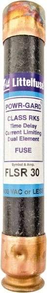 Value Collection - 300 VDC, 600 VAC, 30 Amp, Time Delay General Purpose Fuse - 200 kA Rating - Benchmark Tooling