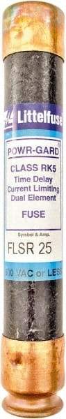 Value Collection - 300 VDC, 600 VAC, 25 Amp, Time Delay General Purpose Fuse - 200 kA Rating - Benchmark Tooling