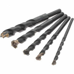 Value Collection - 3/16 to 1/2", 130° Point, Black Oxide Finish, Carbide-Tipped Drill Bit Set - Benchmark Tooling