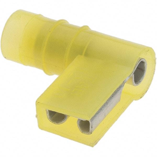 Value Collection - 12 to 10 AWG, Nylon, Fully Insulated, Female Wire Disconnect - 1/4" Wide Tab, Yellow, CSA Certified, UL Listed - Benchmark Tooling