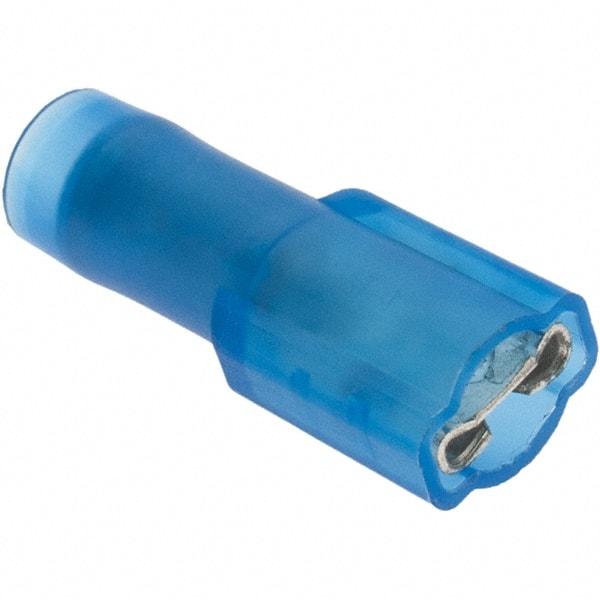 Value Collection - 16 to 14 AWG, Fully Insulated, Female Wire Disconnect - 3/16" Wide Tab, Blue, CSA Certified, UL Listed - Benchmark Tooling