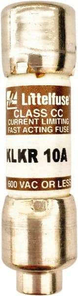 Value Collection - 600 VAC, 10 Amp, Fast-Acting Semiconductor/High Speed Fuse - 1-1/2" OAL, 200 (RMS Symmetrical) kA Rating, 13/32" Diam - Benchmark Tooling