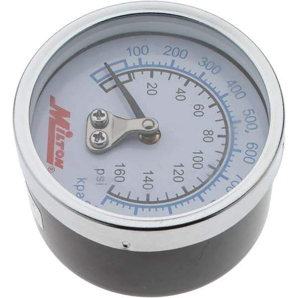 Value Collection - 2" Dial, 1/4 Thread, 0-160 Scale Range, Pressure Gauge - Back Connection Mount - Benchmark Tooling