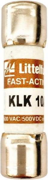 Value Collection - 600 VAC, 10 Amp, Fast-Acting Semiconductor/High Speed Fuse - 1-1/2" OAL, 100 at AC kA Rating, 13/32" Diam - Benchmark Tooling