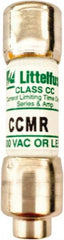 Littelfuse - 500 VDC, 600 VAC, 12 Amp, Time Delay General Purpose Fuse - Fuse Holder Mount, 38.1mm OAL, 20 at DC, 200 (RMS), 300 (Self-Certified) kA Rating, 10.3mm Diam - Benchmark Tooling