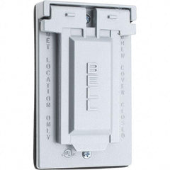 Value Collection - Electrical Outlet Box Stainless Steel GFCI Receptacle Cover - Includes Sealing Gasket - Benchmark Tooling