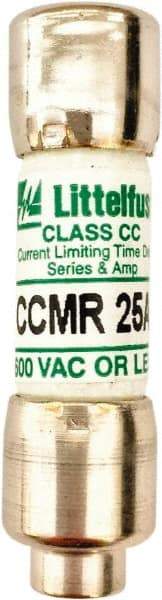 Value Collection - 500 VDC, 600 VAC, 25 Amp, Time Delay General Purpose Fuse - 300 at AC kA Rating - Benchmark Tooling