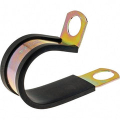 Value Collection - 1-1/2" Bundle Diam, 9/16" Hole, Steel Clamp - Black - Benchmark Tooling