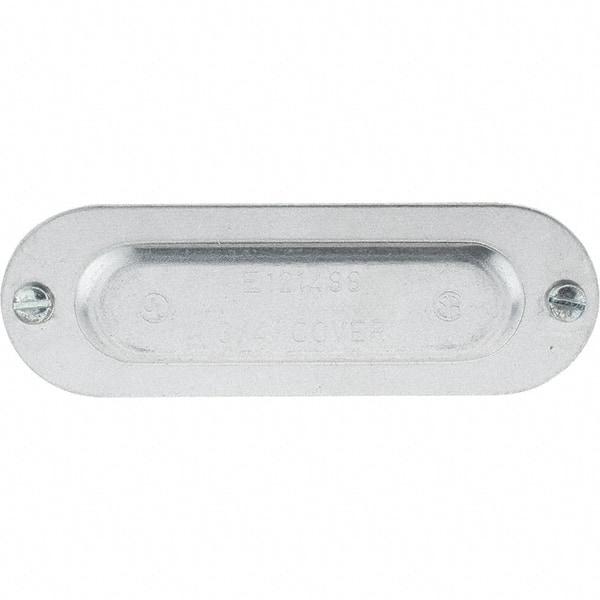 Value Collection - 3/4" Trade, Aluminum Conduit Body Cover Plate - Use with Conduit & Conduit Fittings, Service Entrance Connectors - Benchmark Tooling