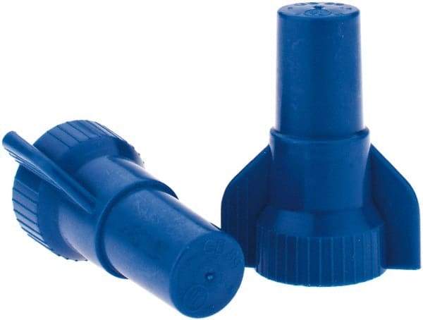 Value Collection - 16 to 14 AWG, 300 & 600 Volt, Wing Twist on Wire Connector - Blue, 221°F - Benchmark Tooling