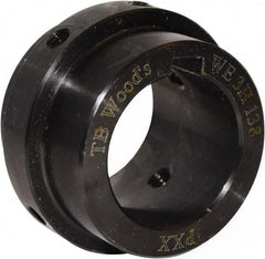 TB Wood's - 1" Bore, 6.63" Hub, WE40 Flexible Coupling Shaft Hub - 6.63" OD, 2-1/2" OAL, Steel, Type BTS - Benchmark Tooling