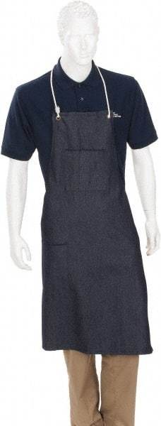 PIP - 28 x 38" General Purpose Bib Apron - Denim, Blue - Benchmark Tooling