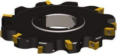 Seco - Arbor Hole Connection, 0.4724" Cutting Width, 1.976" Depth of Cut, 160mm Cutter Diam, 1.5748" Hole Diam, 6 Tooth Indexable Slotting Cutter - 335.18 Toolholder, LNK.. 08.. Insert - Benchmark Tooling