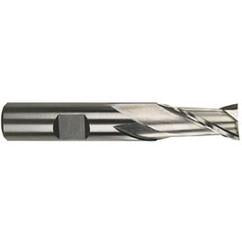 1 Dia. x 4-1/8 Overall Length 2-Flute Square End Cobalt SE End Mill-Round Shank-Center Cutting -Uncoated - Benchmark Tooling