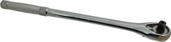 Proto - 1/2" Drive Pear Head Quick-Release Ratchet - Chrome Finish, 15" OAL, 45 Gear Teeth, Standard Head - Benchmark Tooling