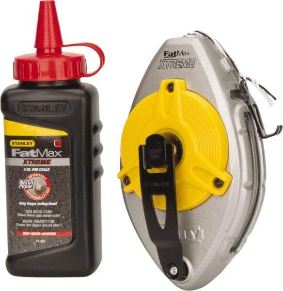 Stanley - 100' Long Chalk Reel - Red - Benchmark Tooling