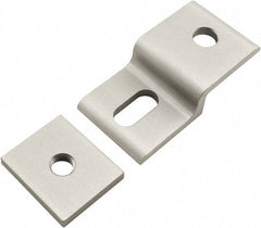 80/20 Inc. - 30mm Wide, Open Shelving Accessory/Component - Aluminum, Clear Anodized Finish, 58mm Long, Use with 30 Series & Bolt Kits 75-3615 & 11-8316 - Benchmark Tooling