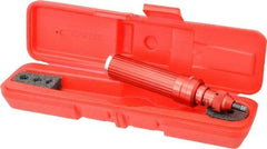 Proto - 20 to 100 In/Oz, Certified Adjustable Torque Limiting Screwdriver - 6-1/2" OAL, 1/4" Drive, 2 In/oz Graduation - Benchmark Tooling